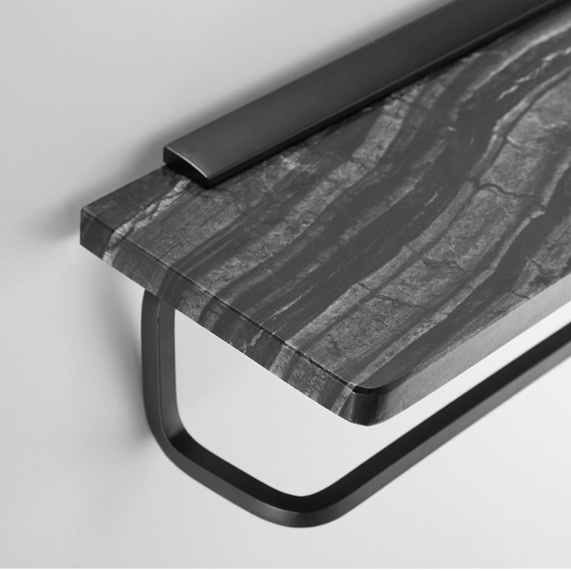 BowLift | Metal and marble bathroom accessories as a single piece or as a set in black