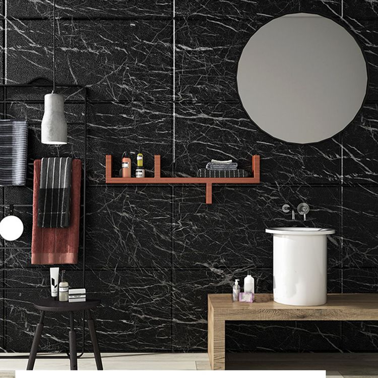 BowLift | Marbleized scratch-resistant PVC tile peel and stick tile for backsplash wall