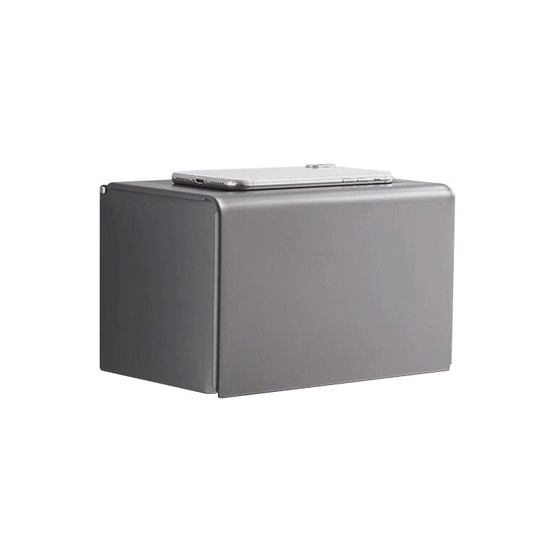 BowLift | Matt gray bathroom accessory set bathroom shelf/towel holder & paper holder included