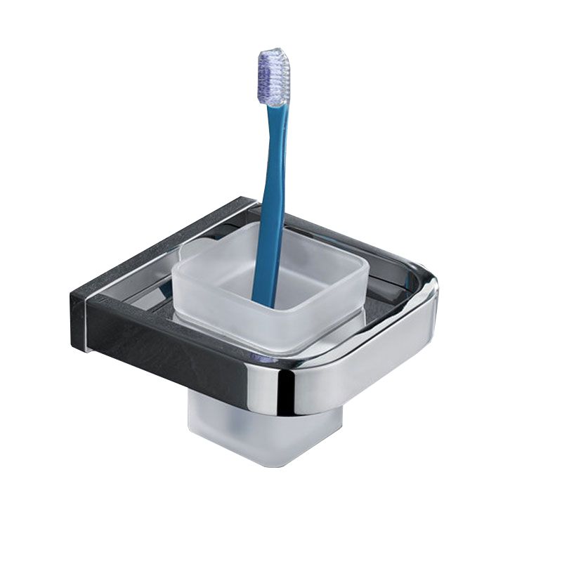 BowLift | Polished Chrome Modern Bathroom Accessory Set made of Stainless Steel Towel Holder/Soap Dish