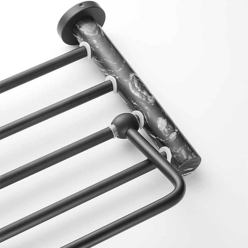 BowLift | Metal and marble bathroom accessories as a single piece or as a set in black