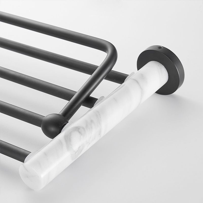 BowLift | Metal and Marble Bathroom Hardware Set as Individual Piece or Set in Black
