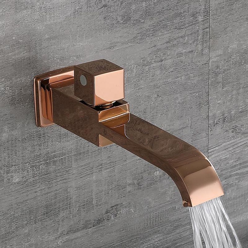 BowLift | Contemporary Wall Mounted Bathroom Faucet Handle Knob Solid Brass Square Faucet