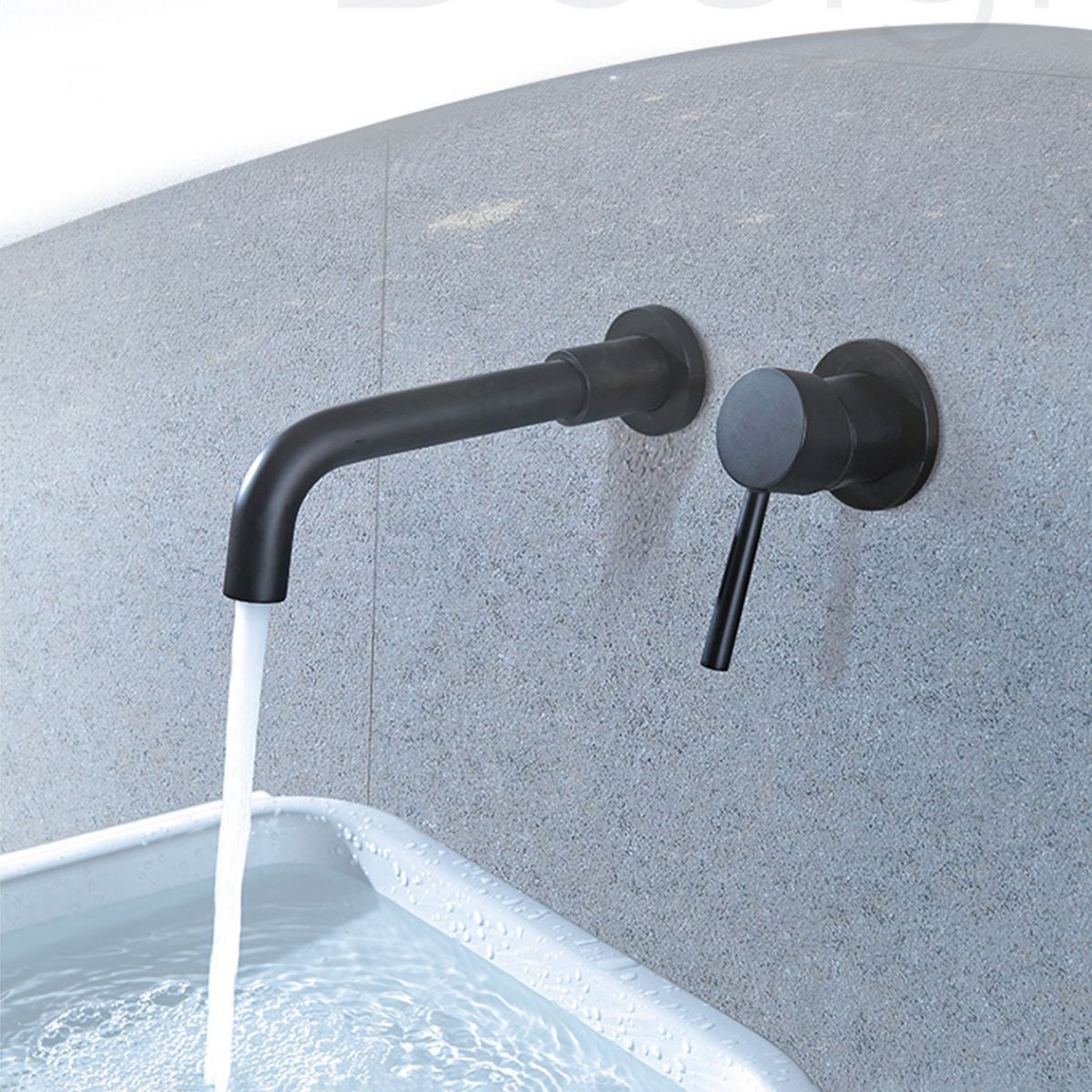 BowLift | Wall-mounted faucet Glam Style sink bathroom faucet with lever handle