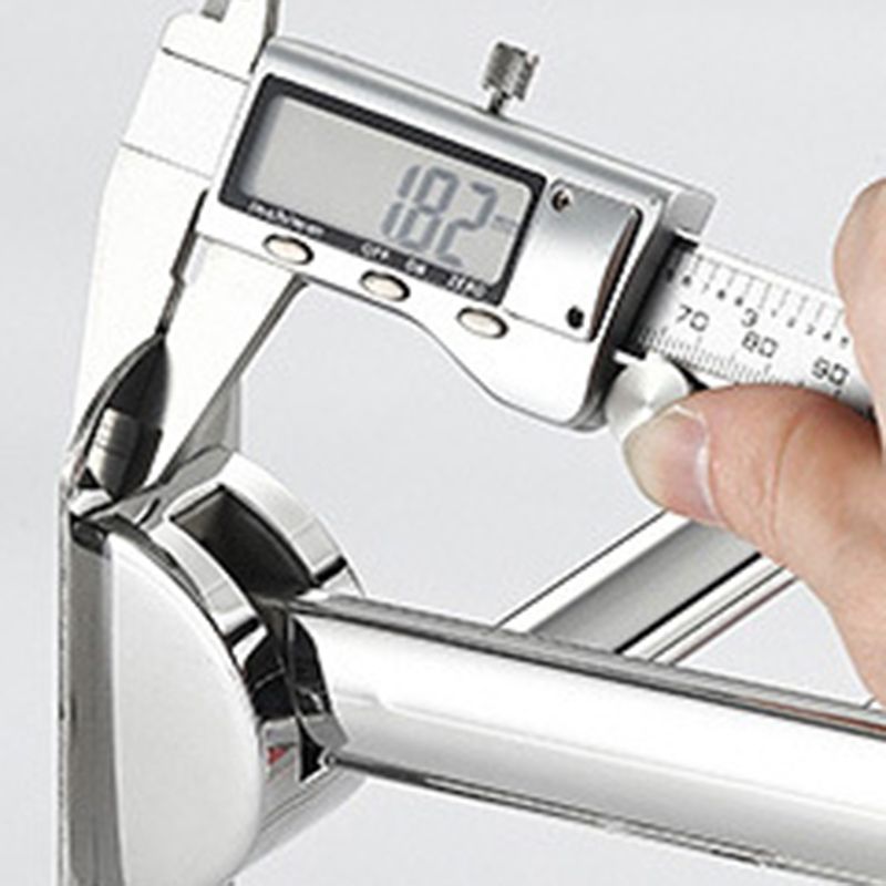 BowLift | Classic Polished Chrome Bathroom Accessory Set Towel Rail/Paper Holder/Bathrobe Hook Included