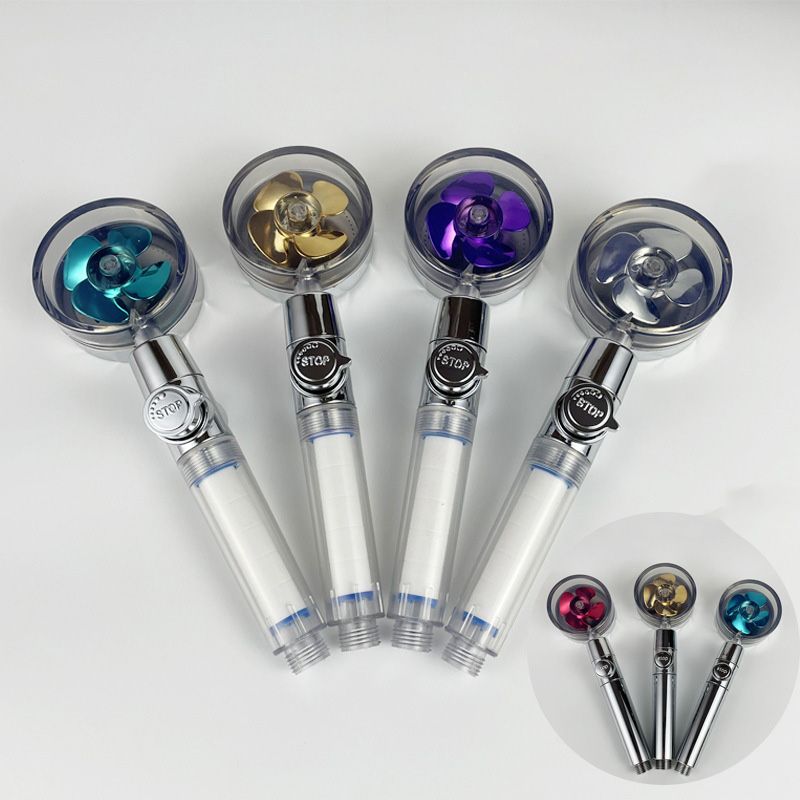 BowLift | Modern Round Handheld Showerhead Rain Spray Head made of Plastic