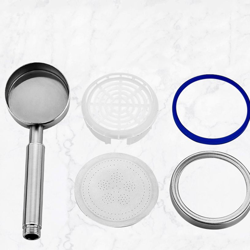 BowLift | Round Handheld Shower Water Saving Showerhead Made of Stainless Steel