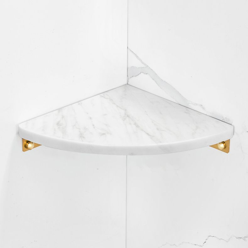 BowLift | 2-piece bathroom fitting set metal and marble bathroom shelf set