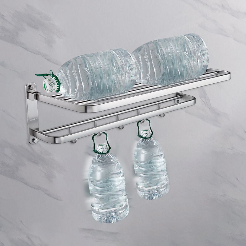 BowLift | Contemporary bathroom accessory set made of aluminum with towel holder/bath shelf