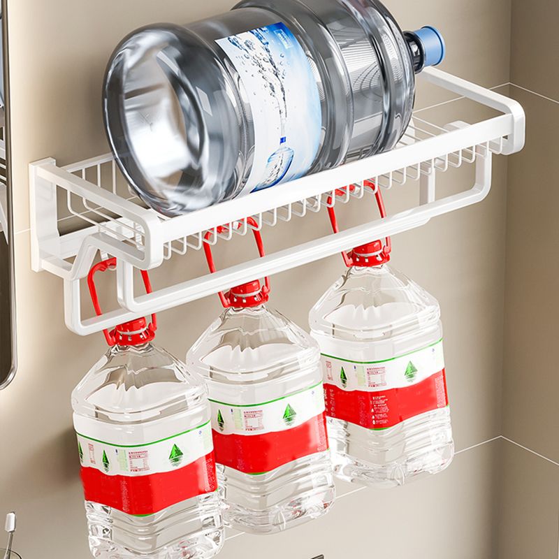 BowLift | Contemporary bathroom accessory set made of matte stainless steel-aluminum with bathrobe hook/bath shelf