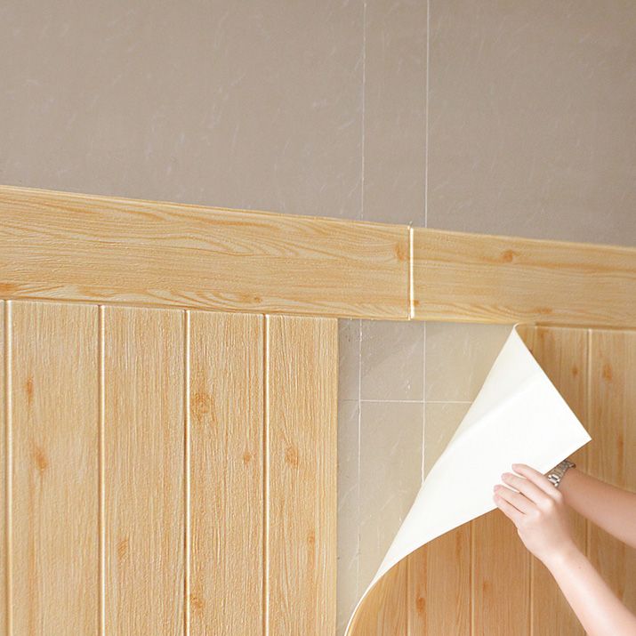 BowLift | Modern Tin Back Panel Smooth Thickened Wall Ceiling Wood Grain Design