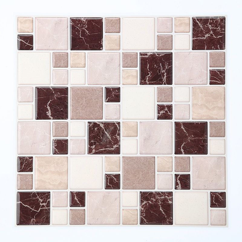 BowLift | Pattern Matte Color Stone Peel and Stick Mosaic Tile Peel and Stick Tile Set of 2