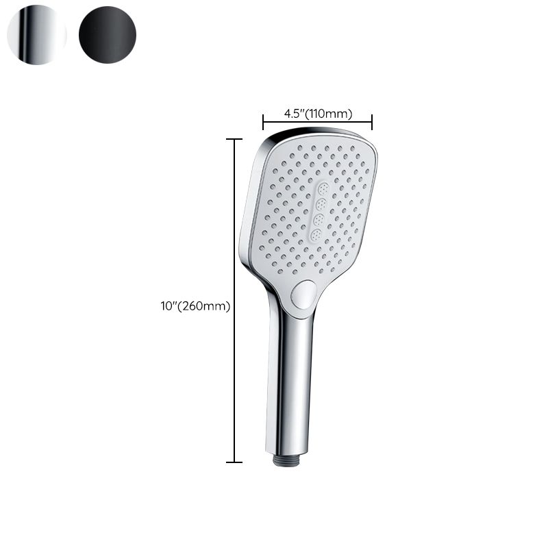 BowLift | Contemporary Fixed Head Square Supercharged Showerhead Combo