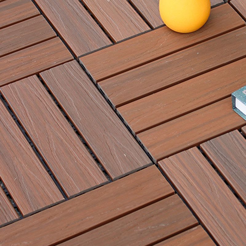 BowLift | 12" X 12" 4-Slat Square PVC Floor Tiles With Interlocking Installation Floor Plates Tiles