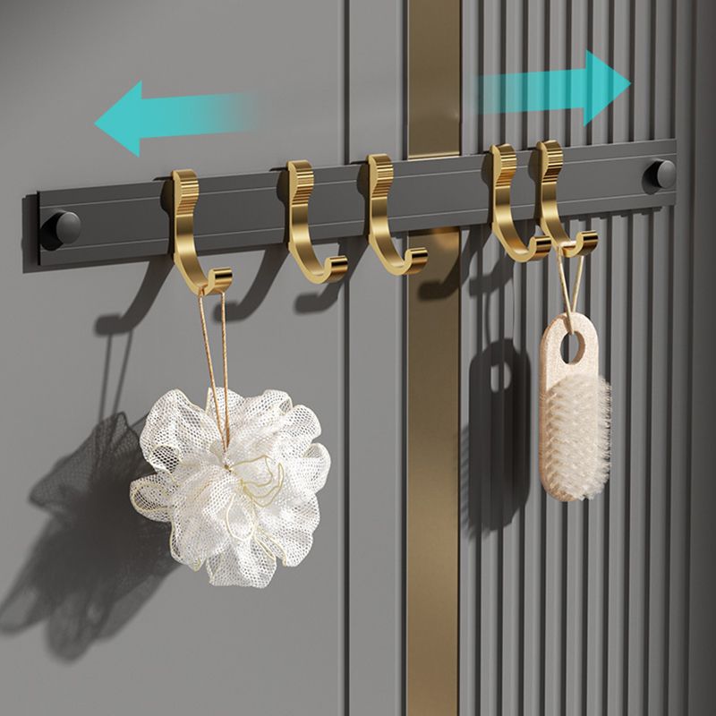 BowLift | Contemporary stainless steel bathroom accessories as a single piece or in a set in black and gold