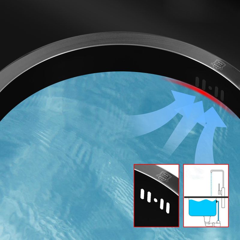 BowLift | Classic Round Sink Stainless Steel Built-in Sink Non-Slip Round Basin for the Kitchen