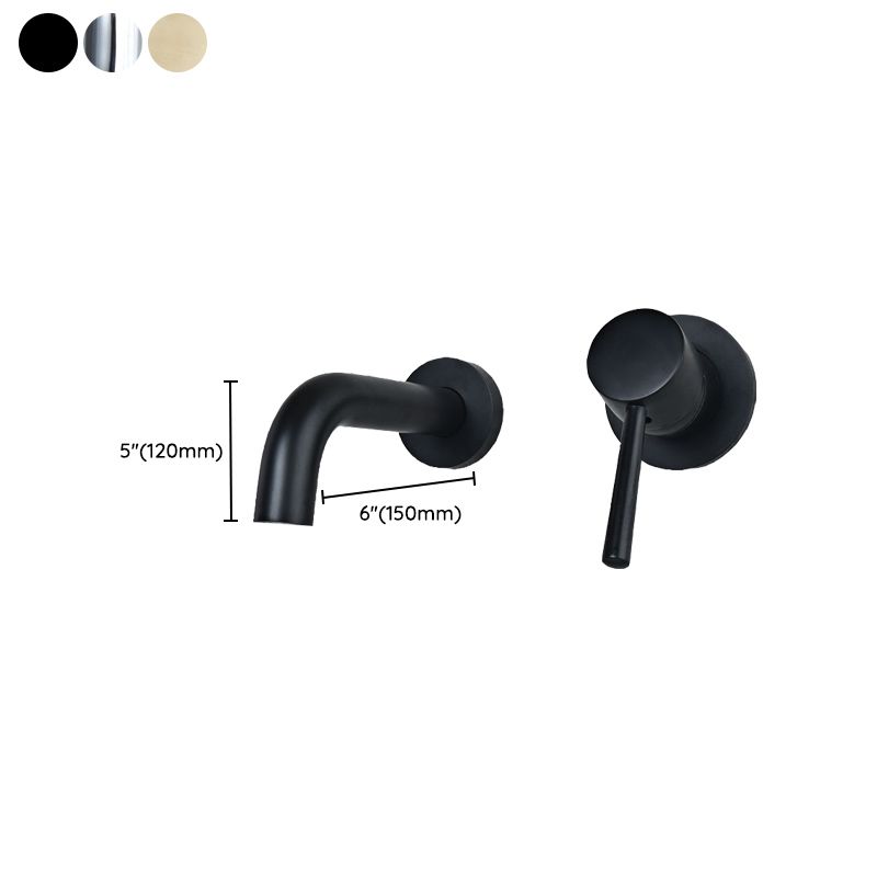 BowLift | Wall-mounted Bronze Bathtub Filler Double Handles Bathtub Spout Bathtub Faucet Trim