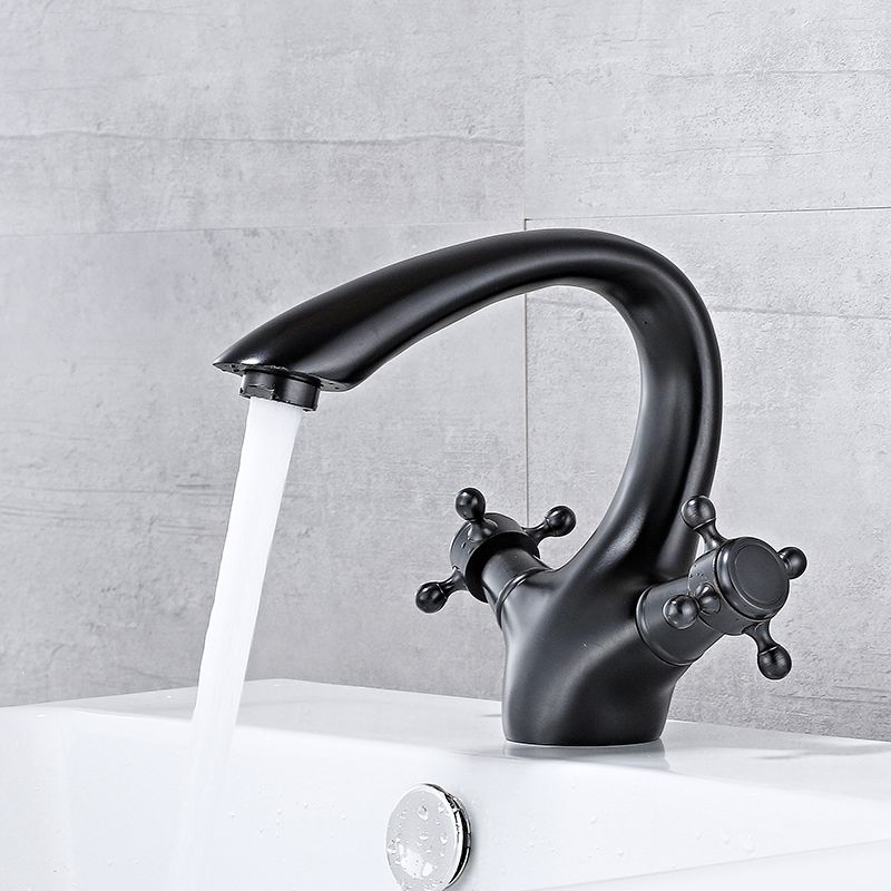BowLift | Bathroom Accessories Faucet Double Cross Handle Low Arc Industrial Sink Faucet