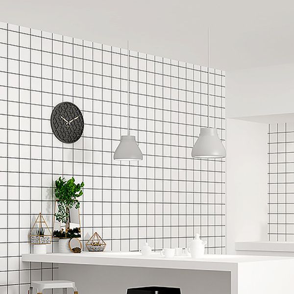 BowLift | Plastic Square Peel & Stick Tile Mesh Mosaic Tiles for Backsplash