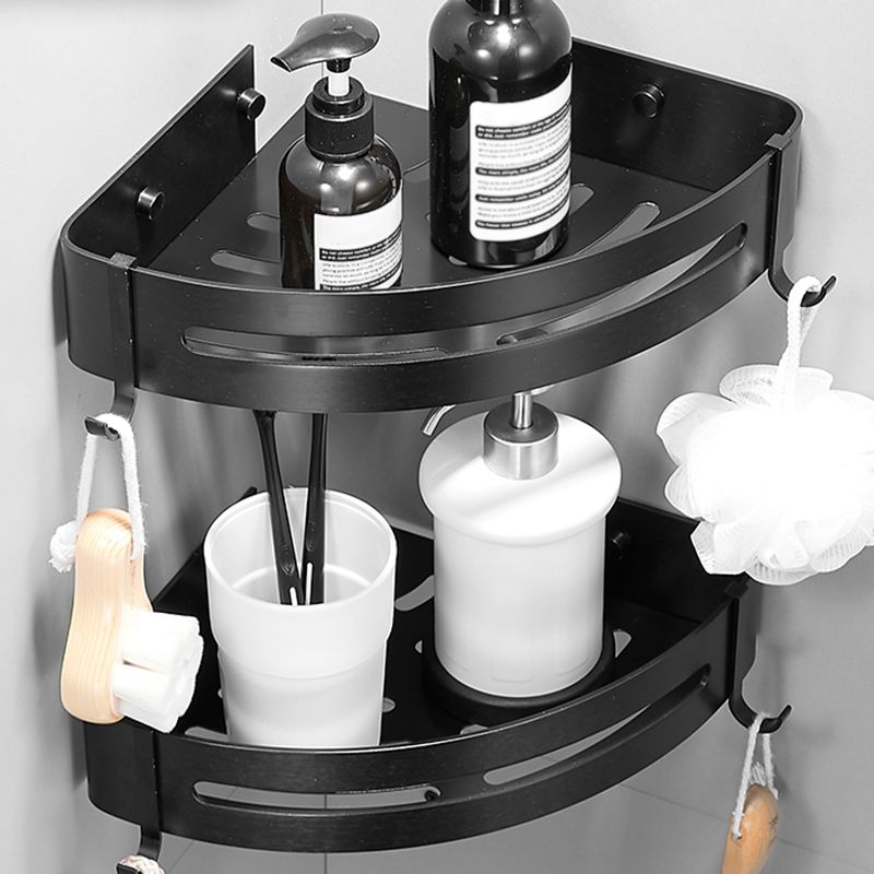 BowLift | Black/Silver Bath Set Modern 1/2/3-Piece Anti-Rust Bath Rack