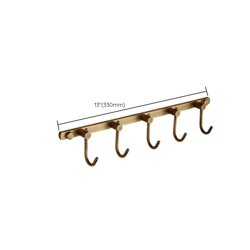 BowLift | Worn Brass Traditional Bathroom Set with Bath Shelf/Paper Holder & Towel Bar