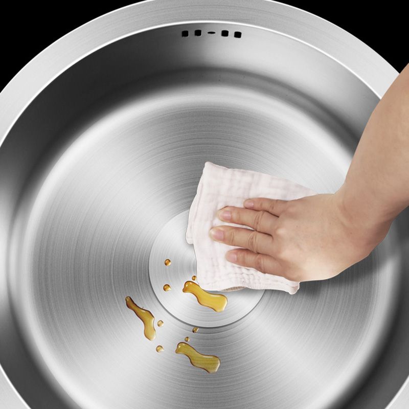 BowLift | Contemporary Style Kitchen Sink Stainless Steel Round Kitchen Sink