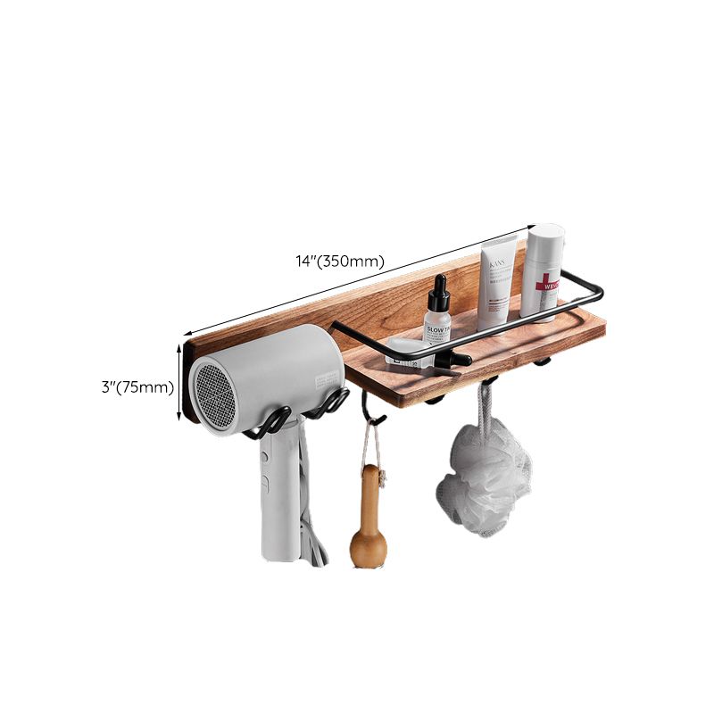 BowLift | Wood & Aluminum Bathroom Set Brown Bathroom Accessory Set