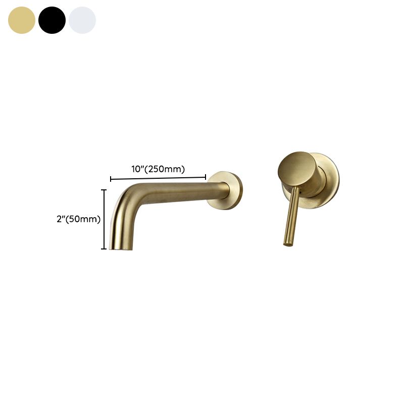BowLift | Wall-mounted Metallic Bathtub Faucet Low Arc Pipe Bathtub Tap