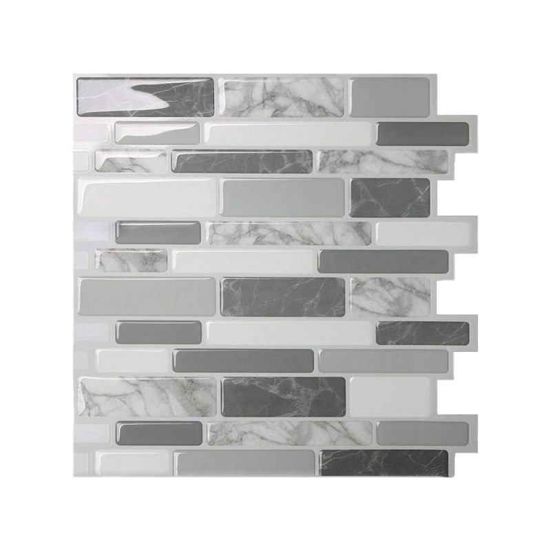 BowLift | Peel & Stick Subway Tile Stain Resistant Plastic Rectangle Peel and Stick Tile 2-Pack