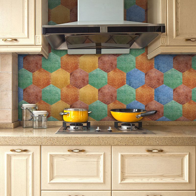 BowLift | Peel & Stick Tiles Stain Resistant Hexagonal Plastic Peel & Stick Tiles 20-Pack