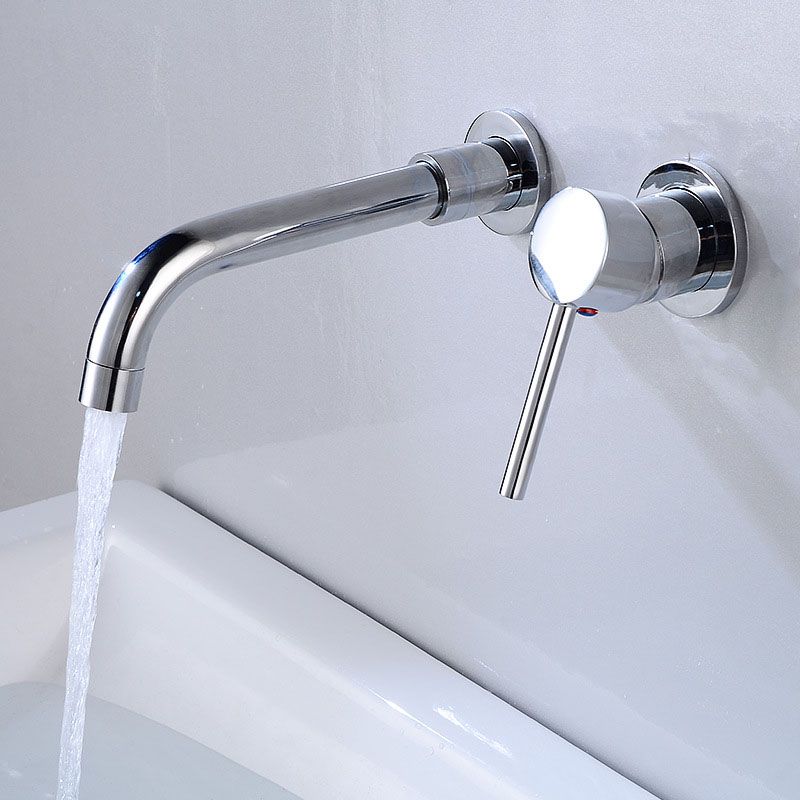 BowLift | Wall mounted metal bathtub faucet single lever swivel bathtub tap trim