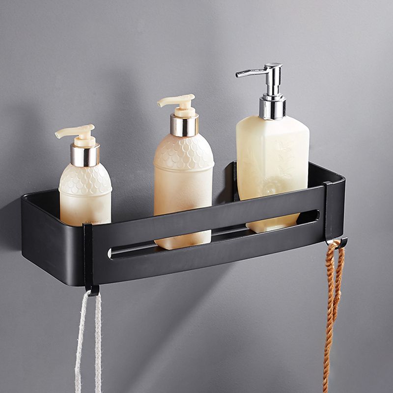 BowLift | Matt Black Modern Bathroom Accessory Set, Set of 3, Bathroom Shelf