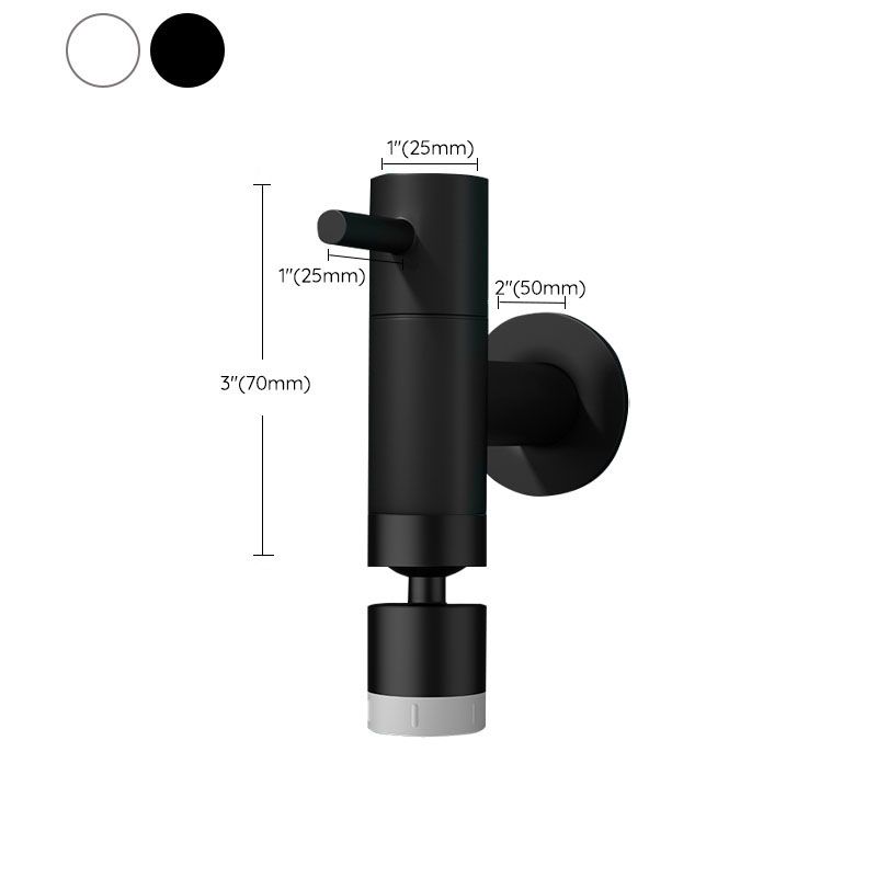 BowLift | Contemporary Wall-Mounted Bathroom Faucet One Hole Solid Brass Round Faucet