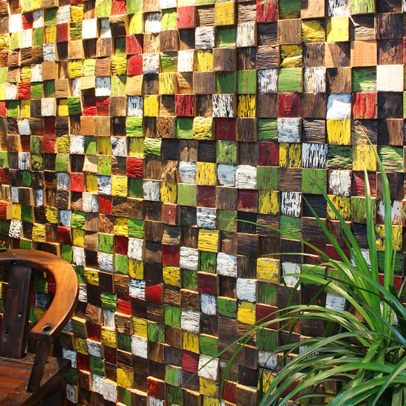 BowLift | Wall cladding wood shiplap mosaic modern interior wall cladding