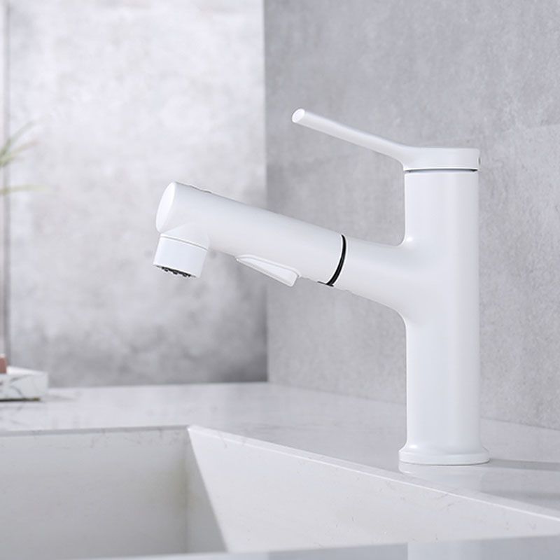 BowLift | Contemporary Single Handle Faucet Retractable Sink Faucet with Lever Handle