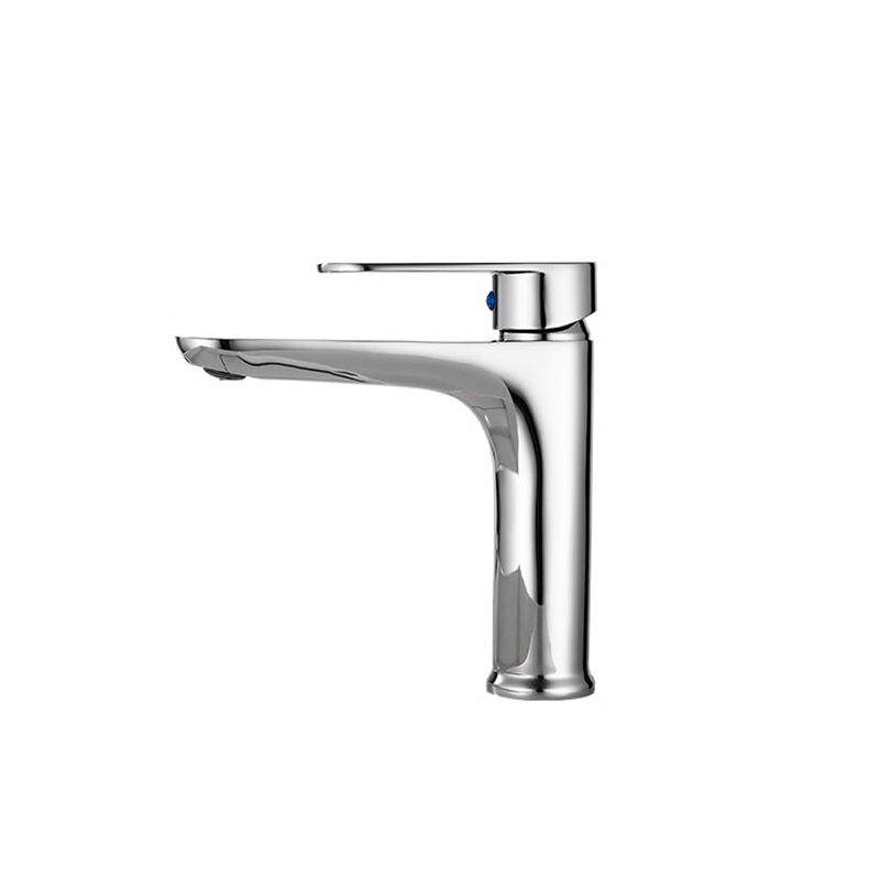 BowLift | Modern Brass Bathroom Sink Faucet Round Lever Handles Sink Faucet