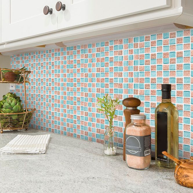 BowLift | Peel & Stick Mosaic Tile Plastic Square Stain-Resistant Peel and Stick Tiles for Shower