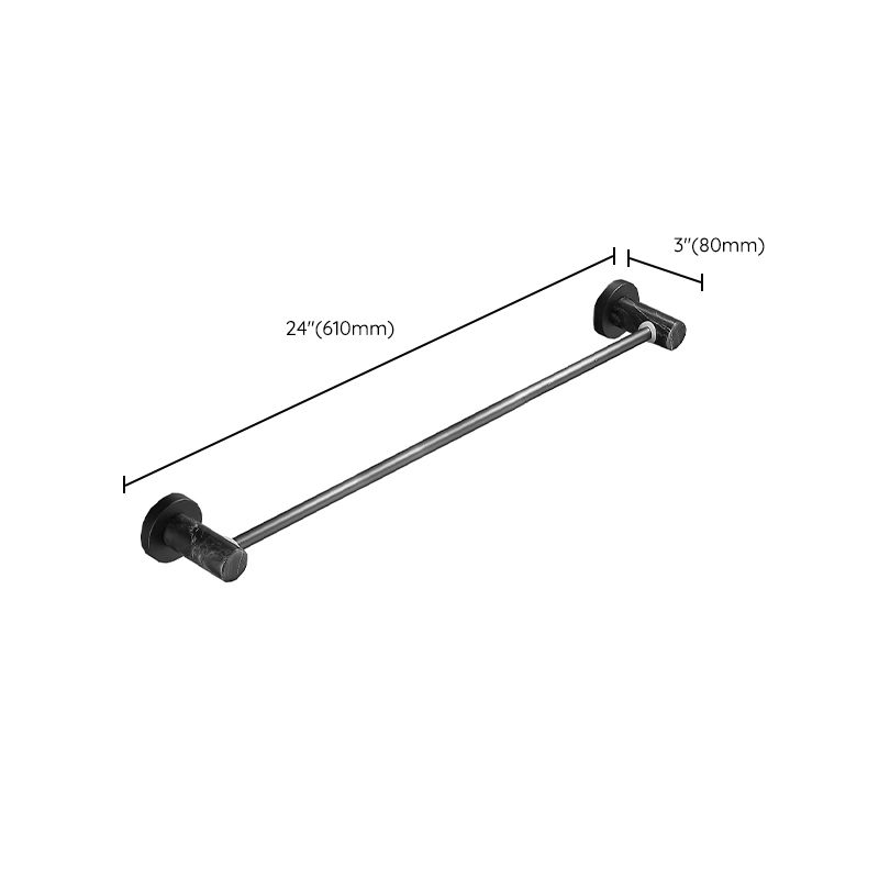 BowLift | Metal and marble bathroom accessories as a single piece or as a set in black