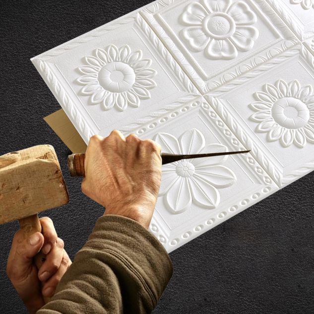 BowLift | Industrial 3D-Print Wall Shelf Bathroom Living Room Wall Panels Set of 10