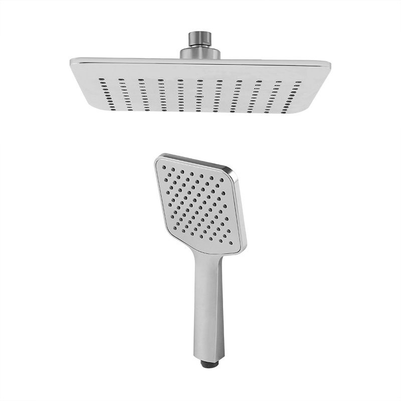 BowLift | Chrome Square Shower Head Combination Wall Mounted and Ceiling Mounted Handheld Shower
