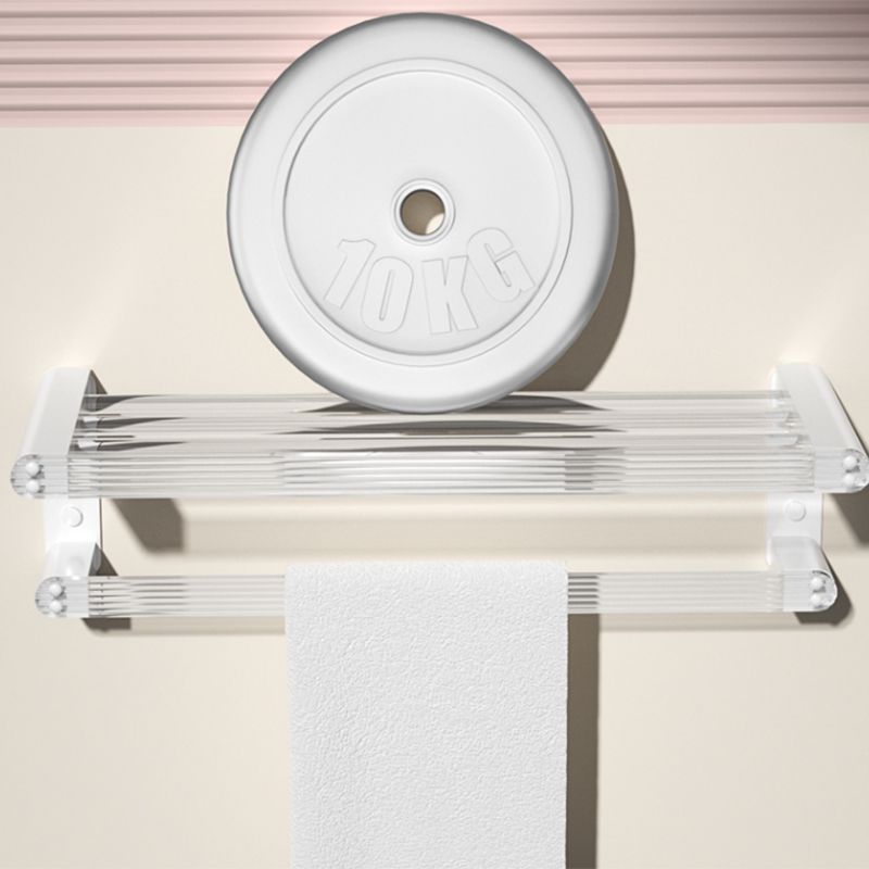 BowLift | White Metal and Acrylic Bathroom Accessories as a Single Piece or in a Set with Bathroom Shelf