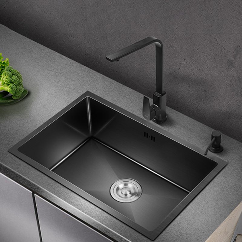 BowLift | Classic sink made of stainless steel built-in sink with scratch-resistant basin for the kitchen