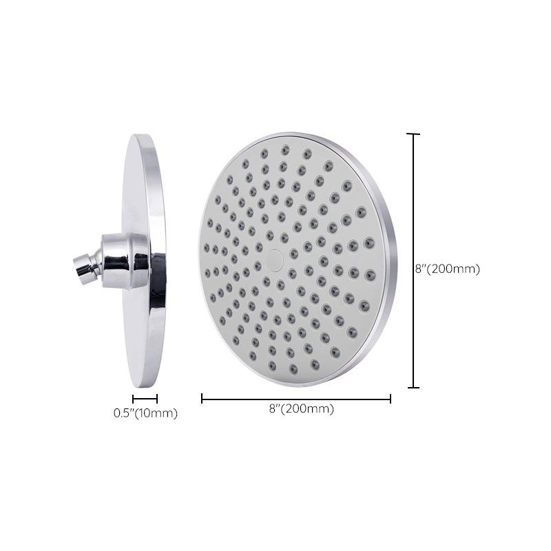 BowLift | Contemporary Fest Shower Head Round Shower Head Combo in Silver