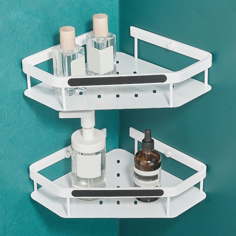 BowLift | Matt white 3-piece modern bathroom accessory set, bathroom shelf