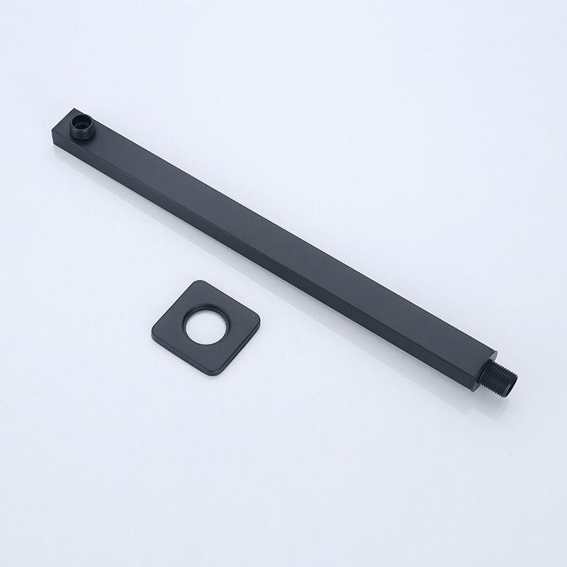 BowLift | Black Square Fixed Shower Head Modern Style Wall Mounted Shower Head