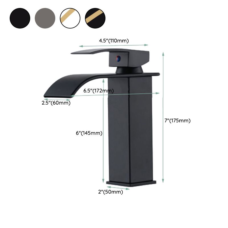 BowLift | Basin Waterfall Outlet Single Lever Tap with LED Light
