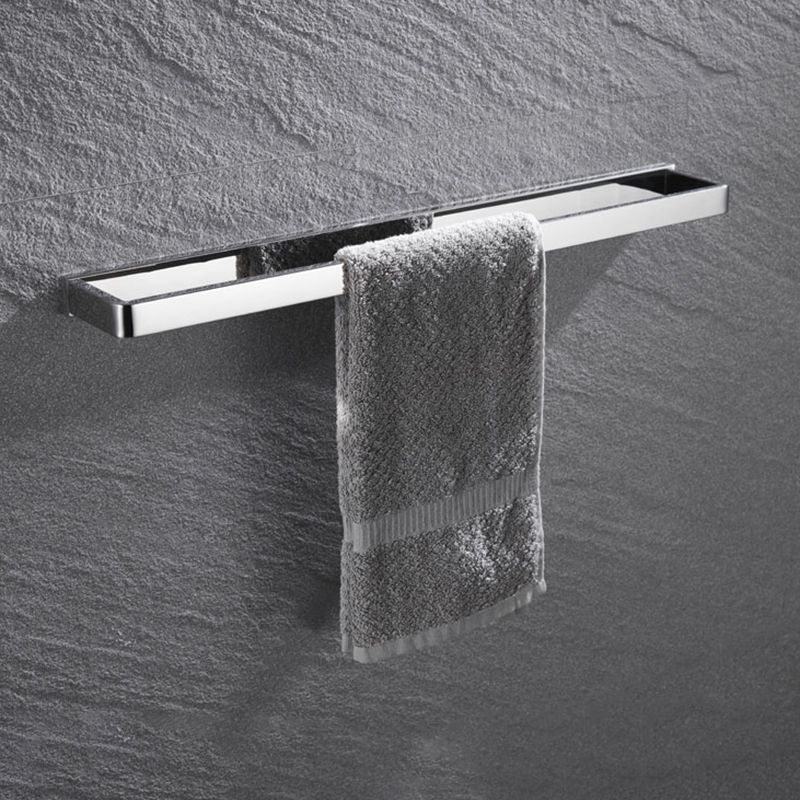 BowLift | 5-piece modern bathroom accessories as single item or in set Polished chrome bathroom set