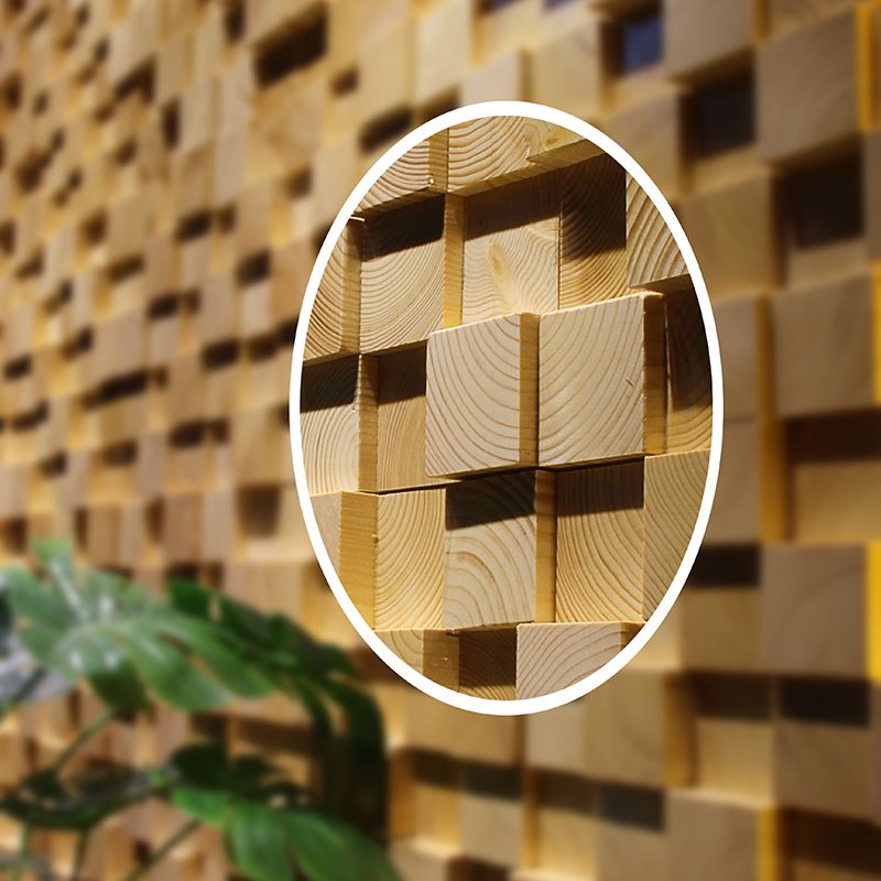 BowLift | Wood Mosaic Cladding Shiplap Glue Contemporary Interior Wall Cladding