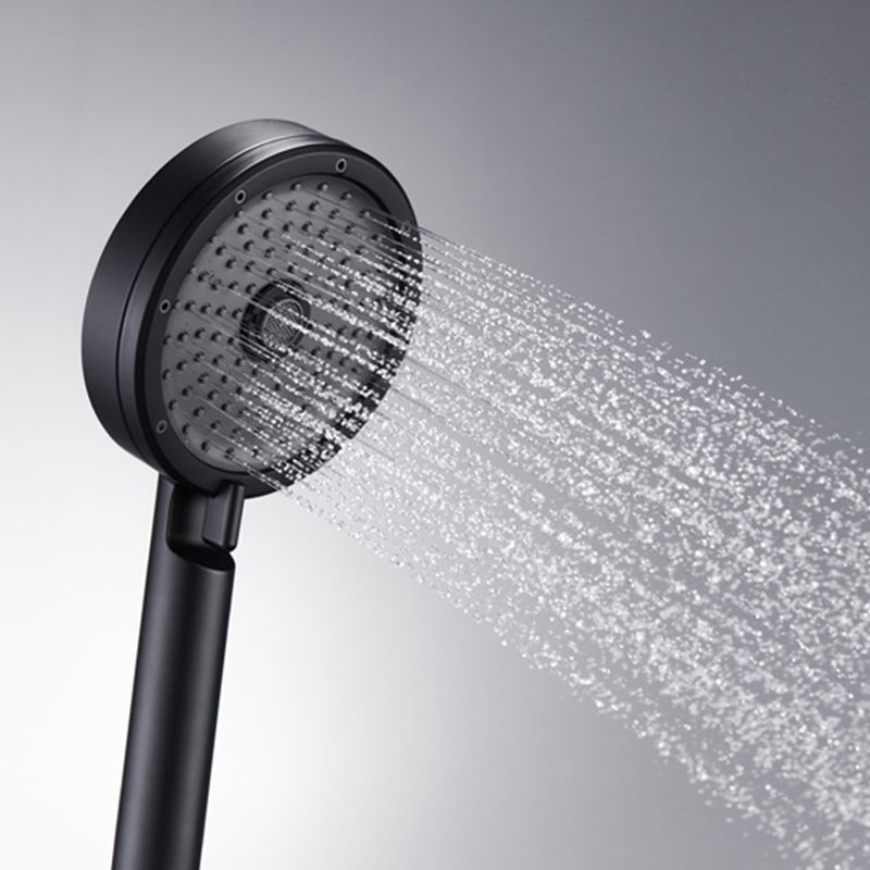 BowLift | Matt Black Hand Shower Modern 3-Stream Round Wall Mounted Hand Shower