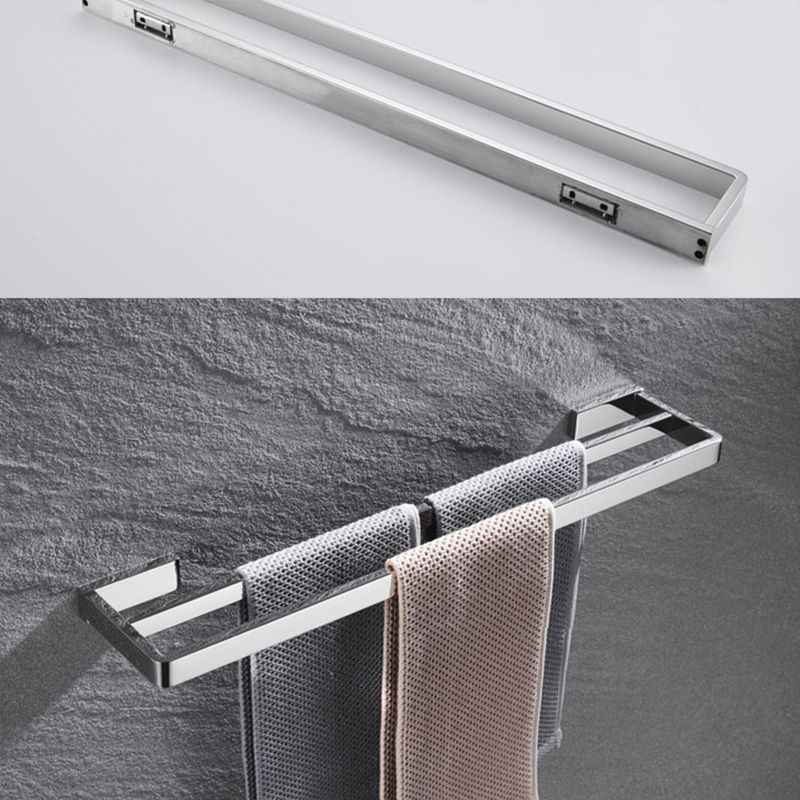 BowLift | 5-piece modern bathroom accessories as single item or in set Polished chrome bathroom set